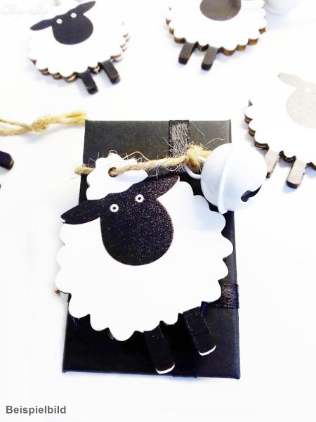 Geschenkanhänger Schaf mit Glocke